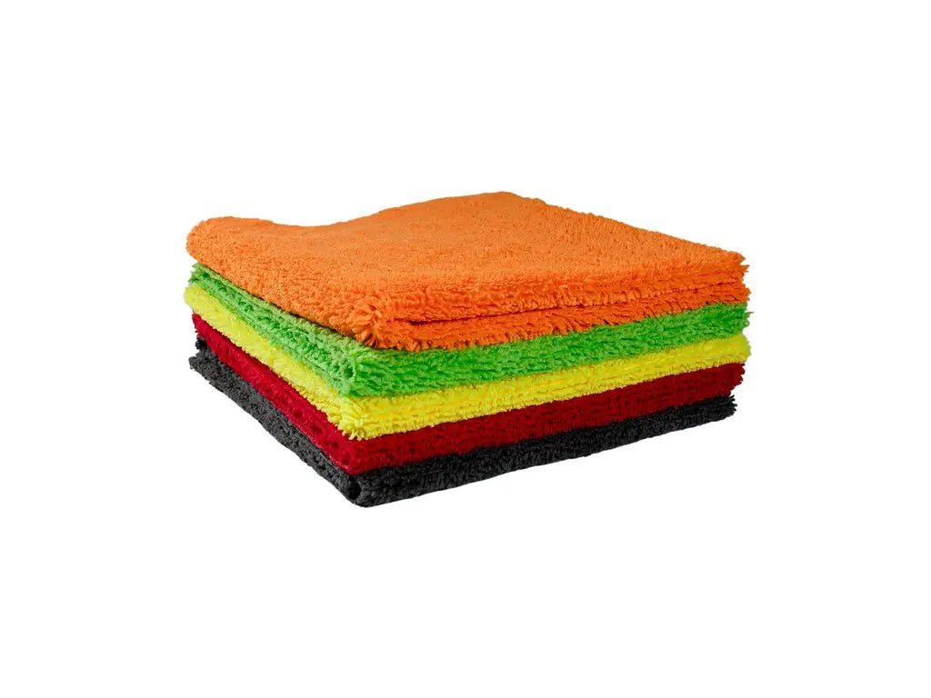 Gecko Polijstdoek Pro set 5 kleuren professionele microvezel autopoetsen