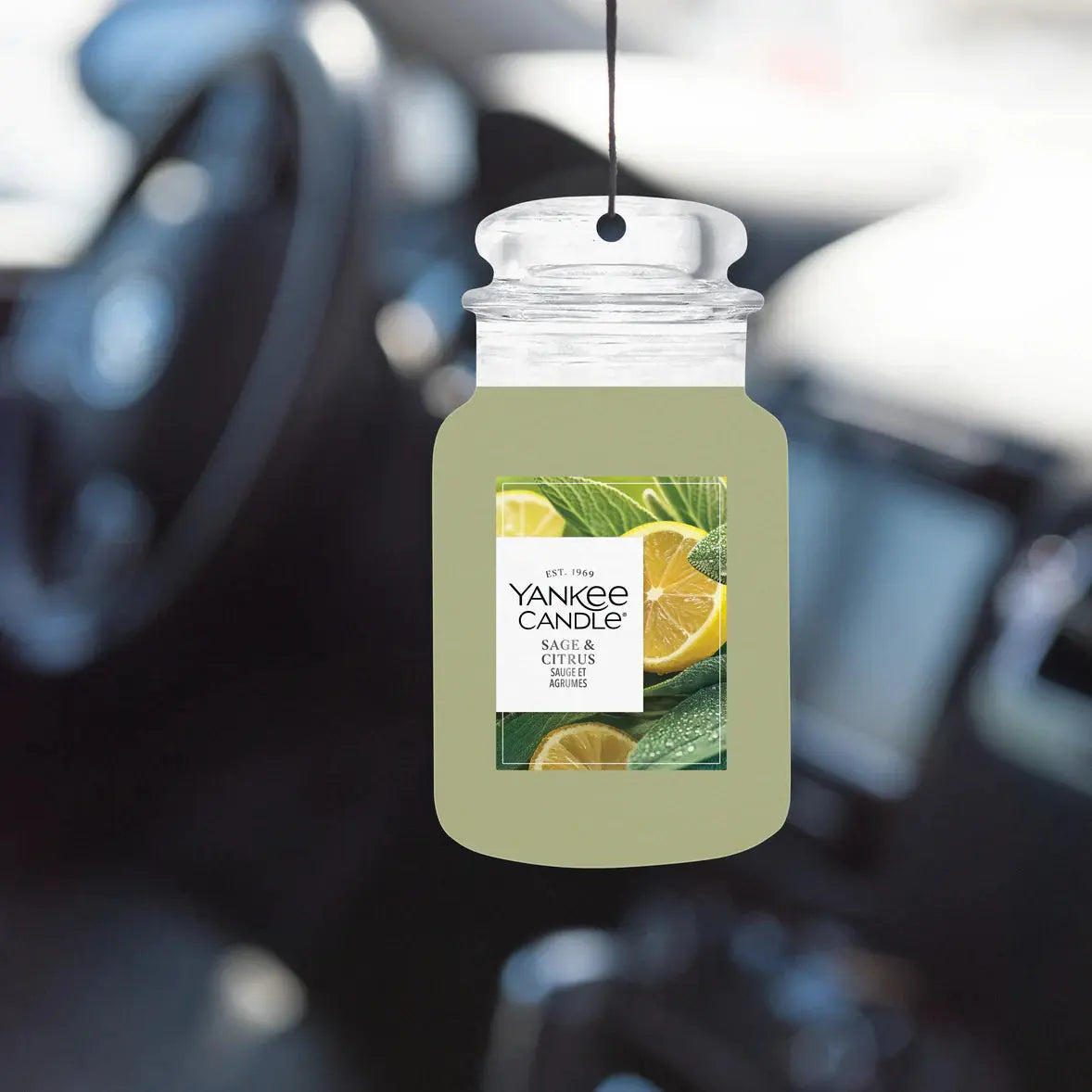 Yankee Candle Car Jar Sage Citrus verpakking autogeurtje kruidige citrusgeur