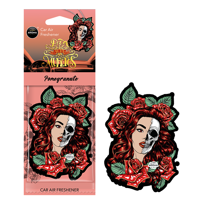 Aroma Car -Dia De Los Muertos - Pomegranate