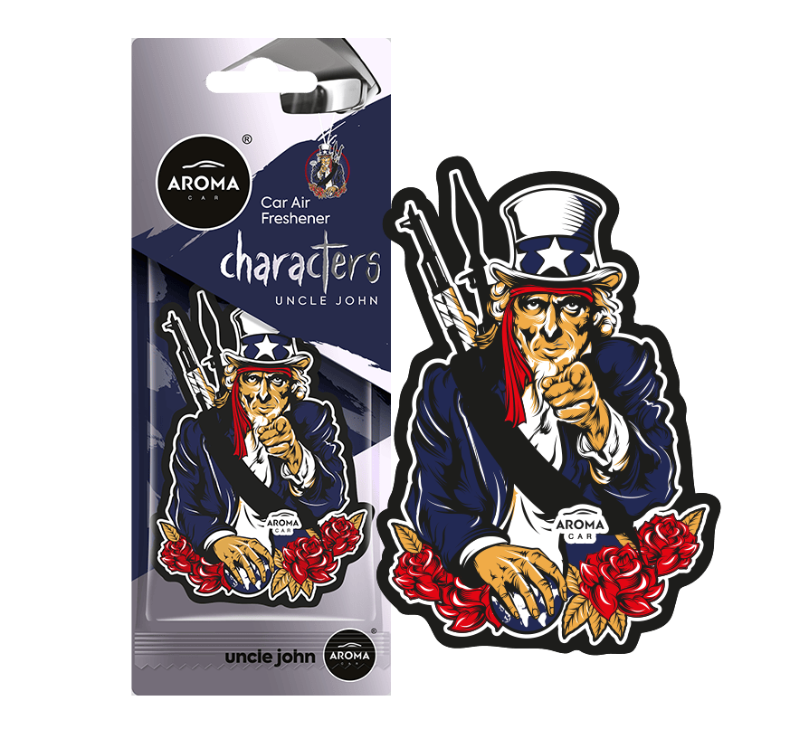 Geurhanger Aroma Car - Characters - Uncle John