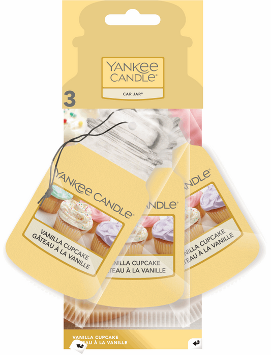 Yankee Candle Car Jar - Vanilla Cupcake 3 Pack