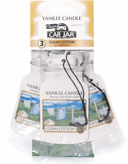 Yankee Candle Car Jar - Clean Cotton 3 Pack