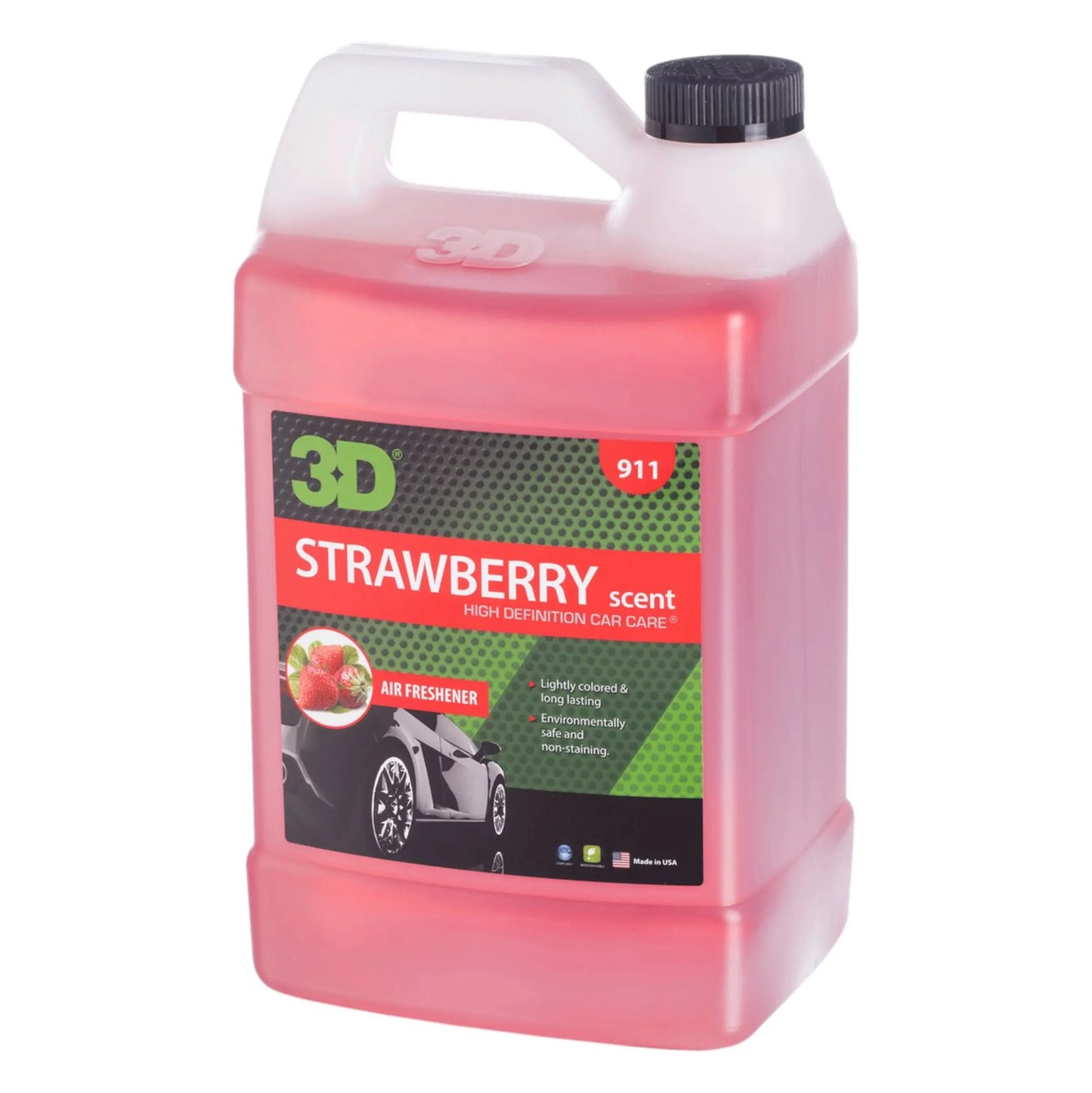 3D Strawberry Air Freshener Navulling Gallon 3,78 liter aardbeiengeur