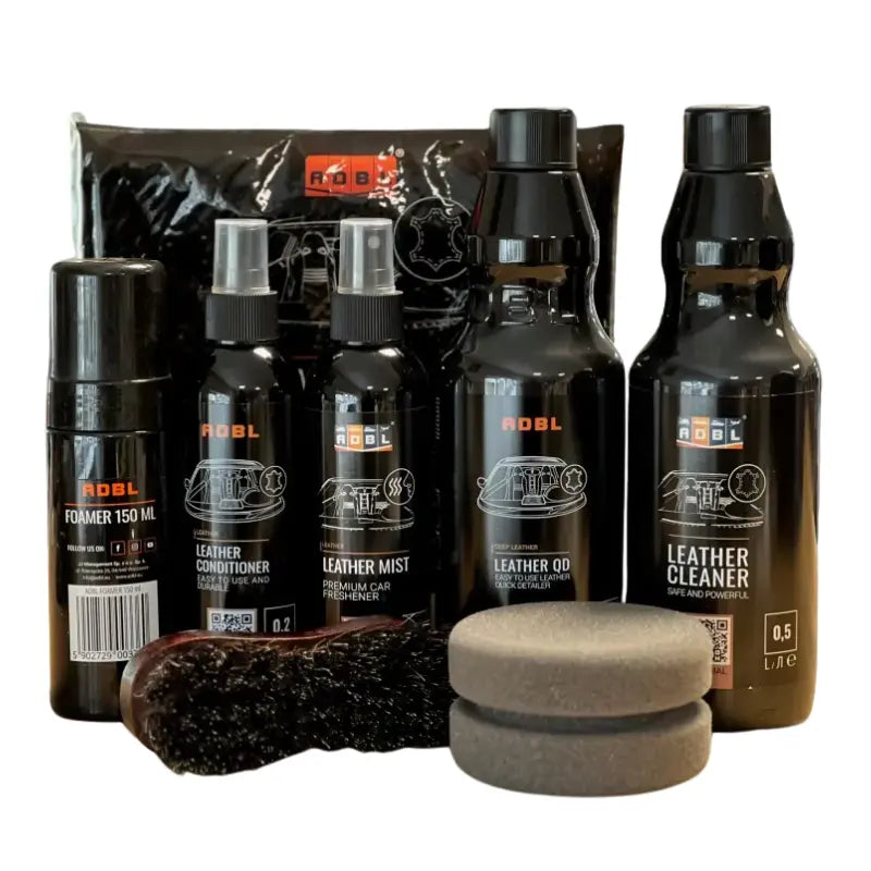 ADBL Leather Kit complete set - leerreiniger conditioner mist borstel en microvezeldoek