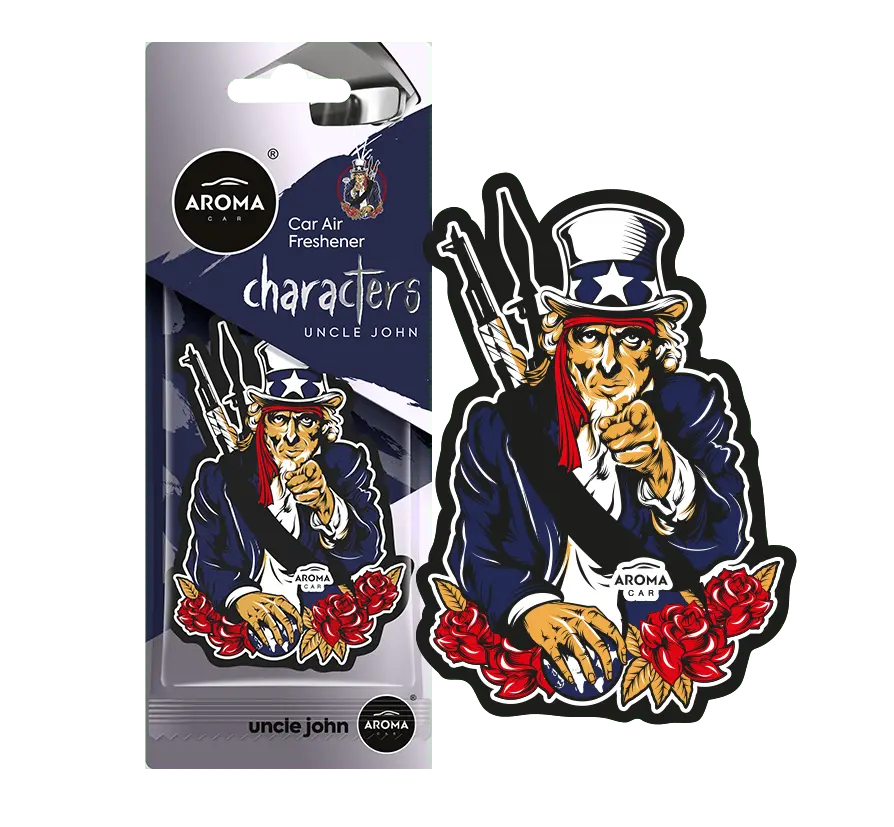 Geurhanger Aroma Car - Characters - Uncle John