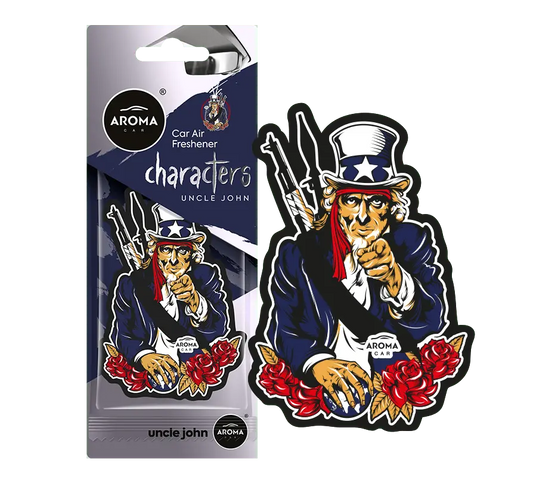 Geurhanger Aroma Car - Characters - Uncle John