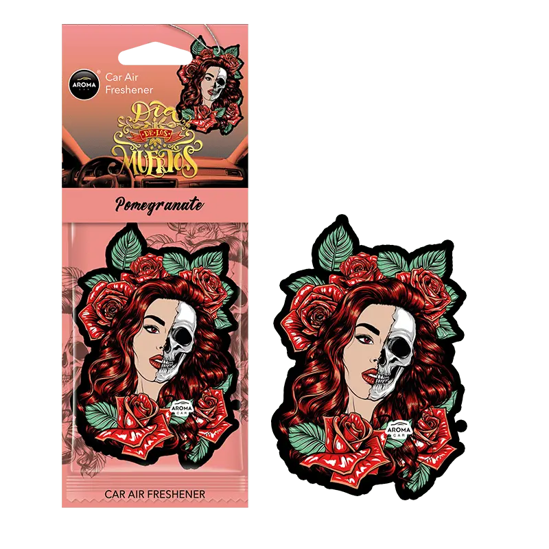 Geurhanger Aroma Car -Dia De Los Muertos - Pomegranate