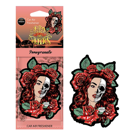 Geurhanger Aroma Car -Dia De Los Muertos - Pomegranate