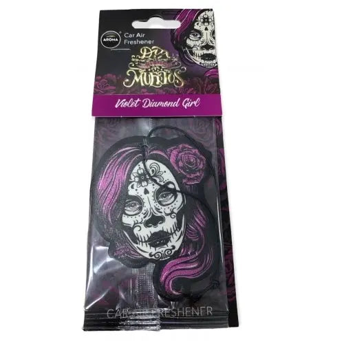 Aroma Car - Dia De Los Muertos - Violet Diamond Girl Aroma Car