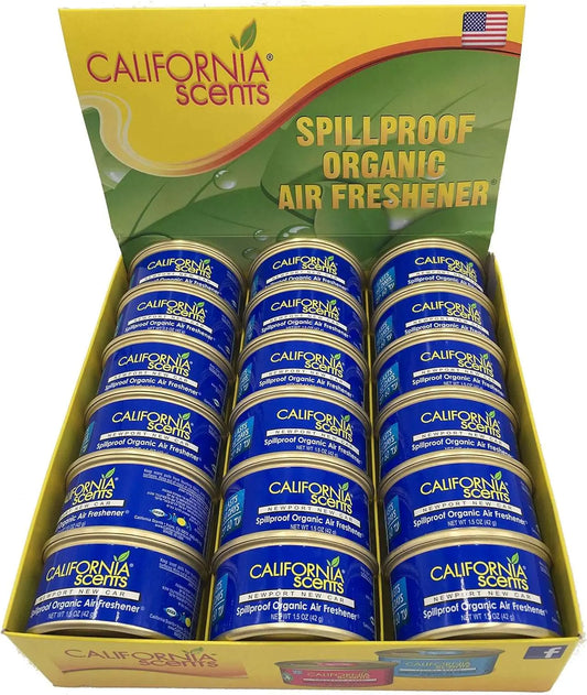 California Scents - New Port New Car - Doos 18 stuks - Voordeelpack