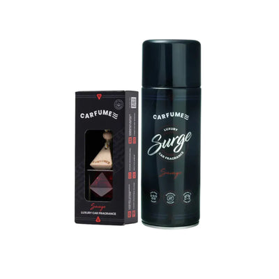 Carfume Savage Voordeelpack – Luxury Car Fragrance hanger + Surge Spray