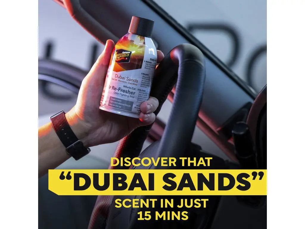 Meguiar's Dubai Sands in hand in auto
