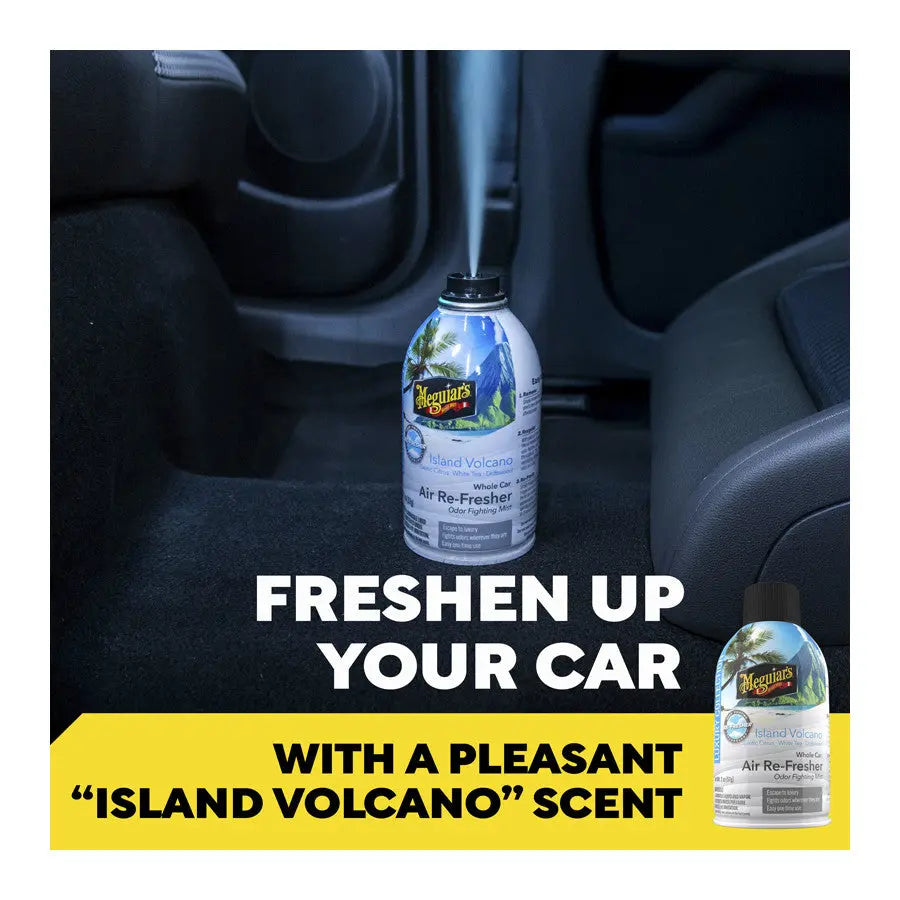 Meguiars Island Volcano werkend in auto