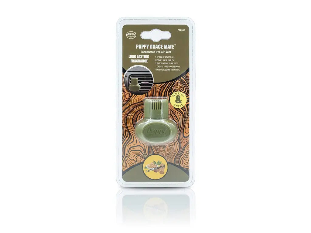 Poppy Grace Mate EVA Sandalwood vent clip met sandelhoutgeur
