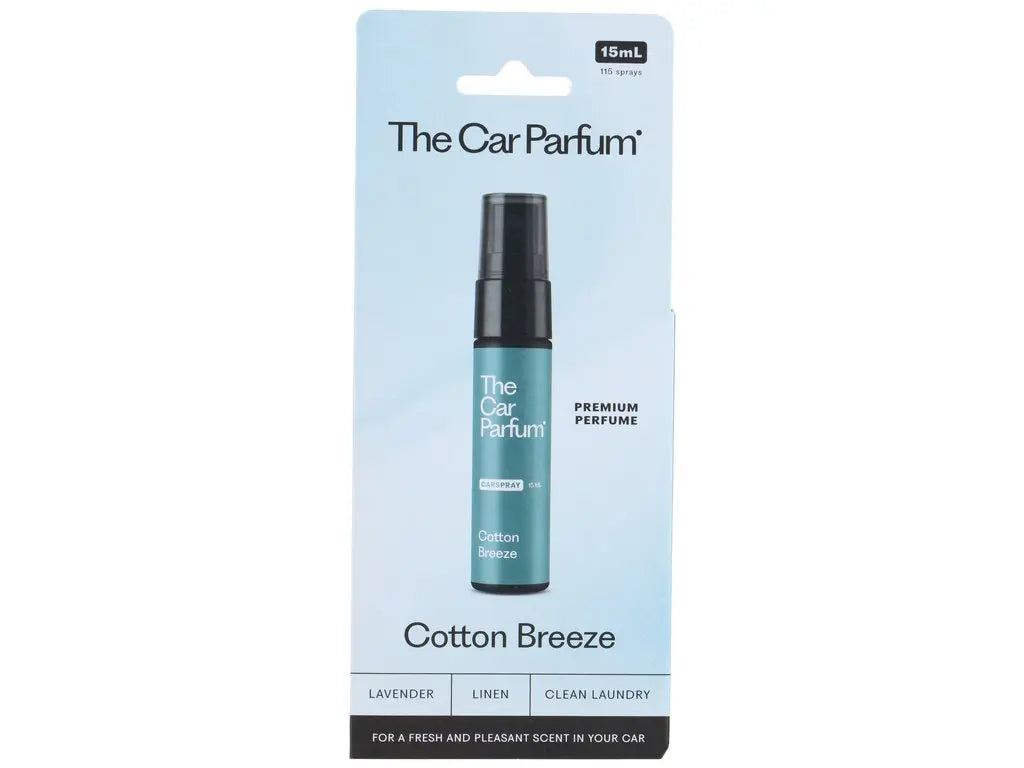 The Car Parfum Cotton Breeze 15ml autospray lavendel linnen schone was