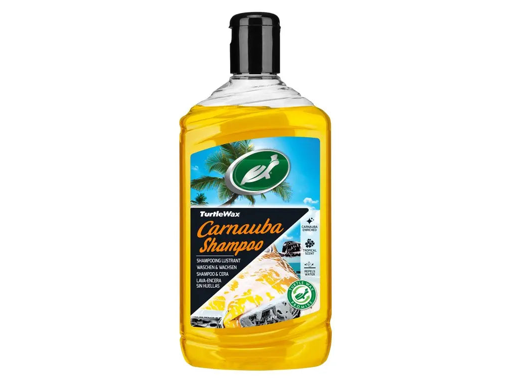 Turtle Wax Carnauba Wash & Wax 500ml autoshampoo met natuurlijke wax