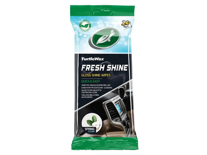 Turtle Wax Fresh Shine Gloss interieurreinigerdoekjes verpakking 24 stuks