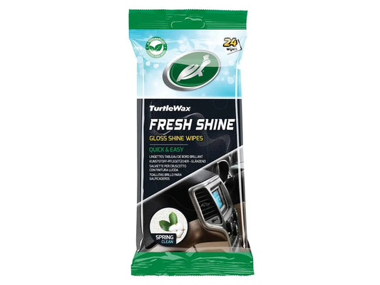Turtle Wax Fresh Shine Gloss interieurreinigerdoekjes verpakking 24 stuks