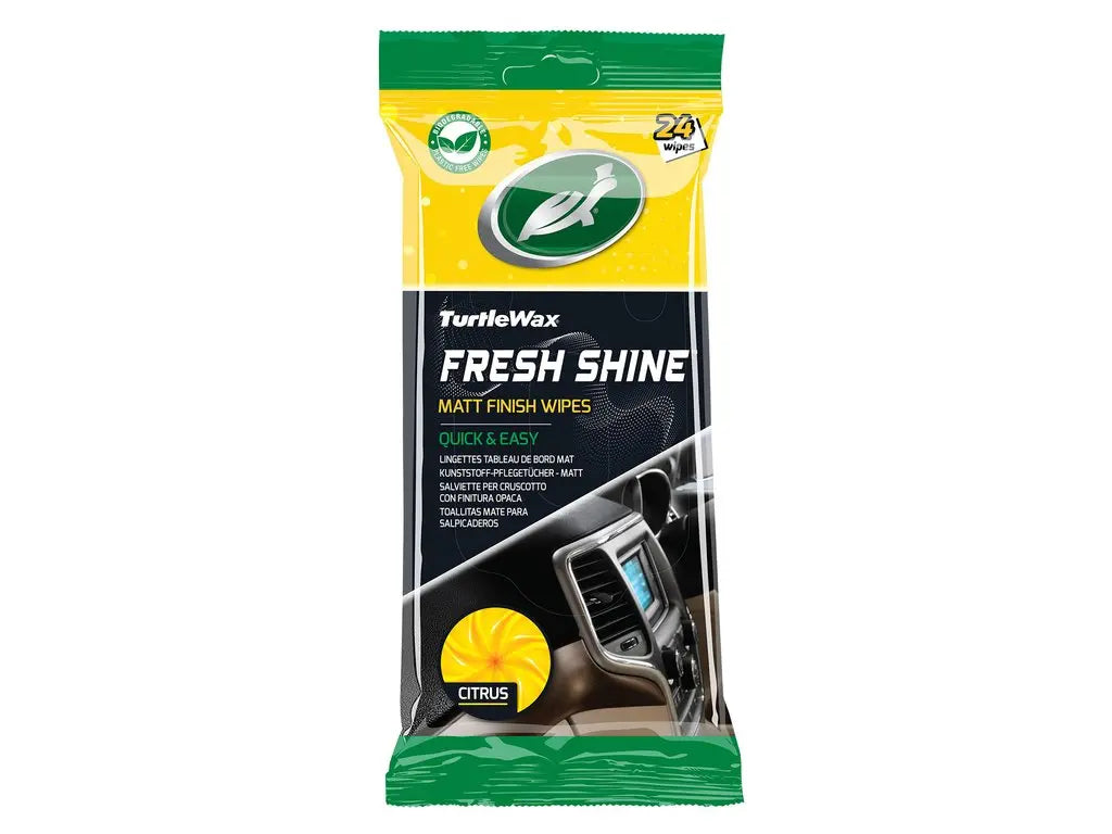Turtle Wax Fresh Shine Matt interieurreinigerdoekjes 24 stuks hersluitbare verpakking