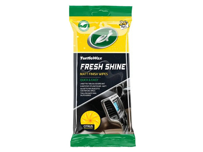 Turtle Wax Fresh Shine Matt interieurreinigerdoekjes 24 stuks hersluitbare verpakking