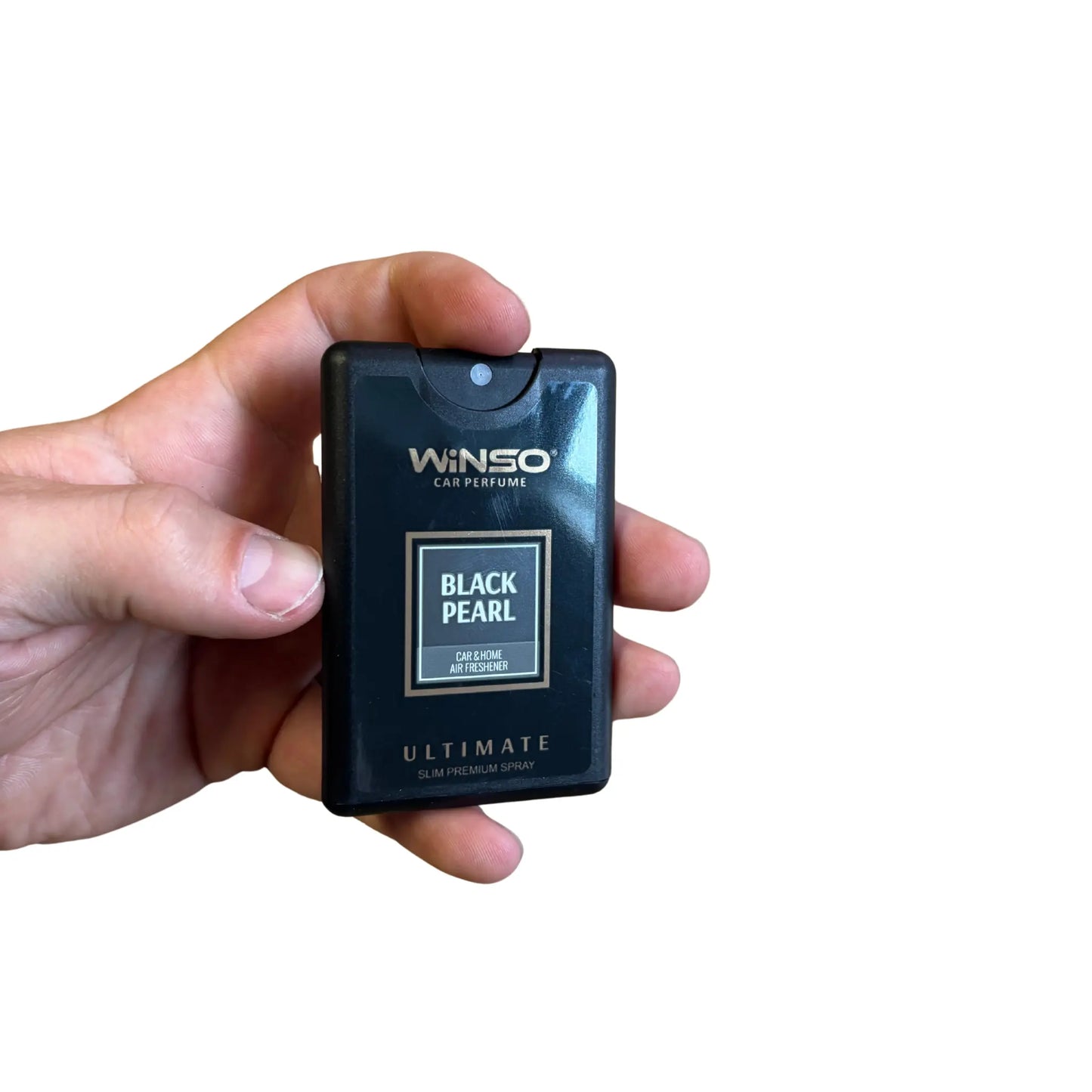 Winso Black Pearl spray in hand