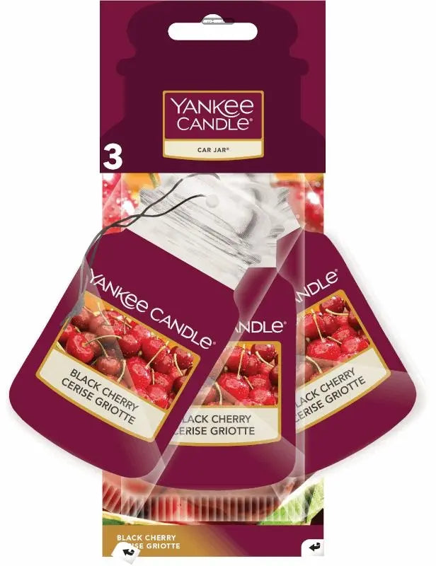 Yankee Candle Car Jar - Black Cherry 3 Pack