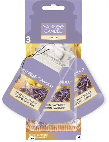 Yankee Candle Car Jar - Lemon Lavender 3 Pack Yankee Candle