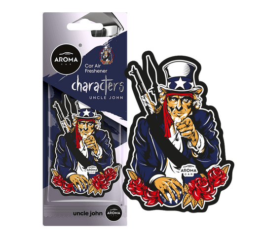 Geurhanger Aroma Car - Characters - Uncle John