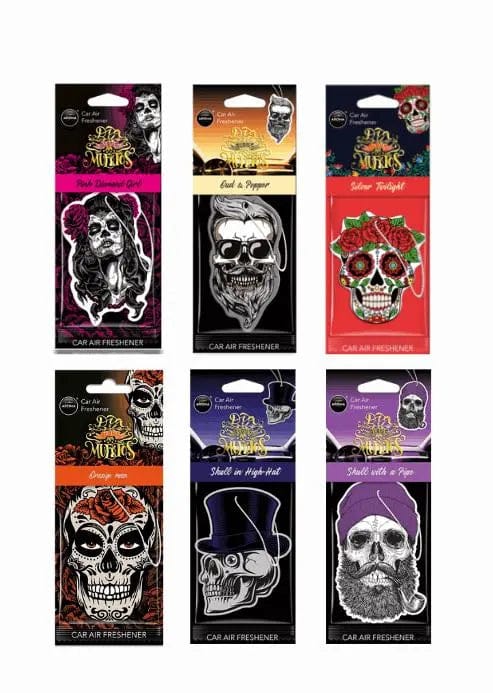 Geurhanger Aroma Car - Dia De los Muertes - 6 stuks - Voordeelpack