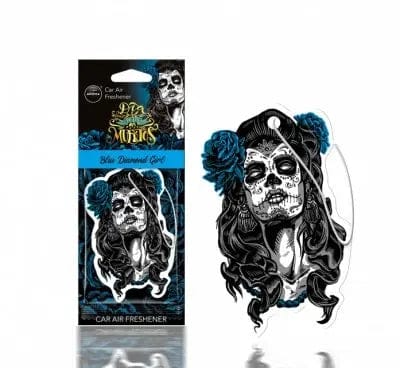 Geurhanger Aroma Car - Dia De Los Muertos - Diamond Girl Blue