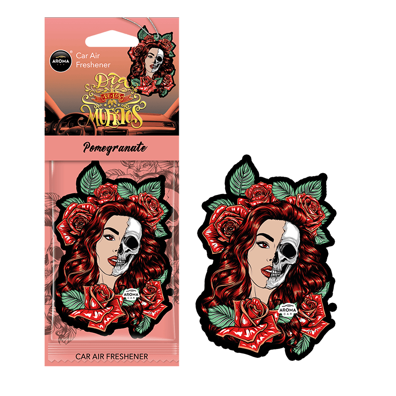 Geurhanger Aroma Car -Dia De Los Muertos - Pomegranate