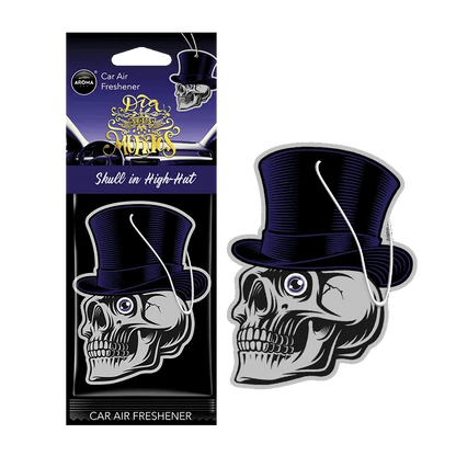 Geurhanger Aroma Car - Dia De Los Muertos - Skull in a High Hat