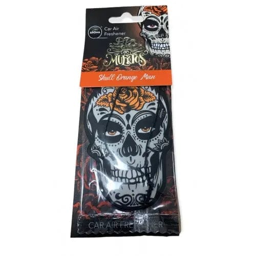 Geurhanger Aroma Car - Dia De Los Muertos - Skull Orange Man