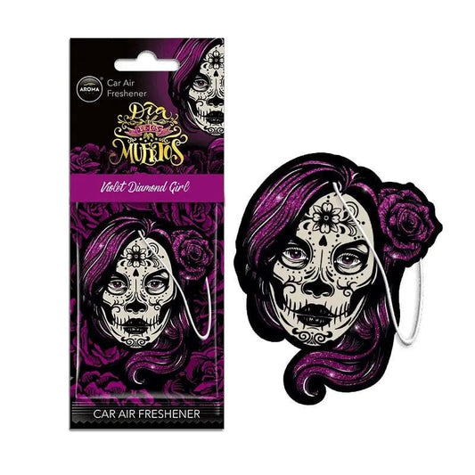 Geurhanger Aroma Car - Dia De Los Muertos - Violet Diamond Girl
