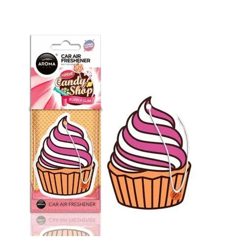 Geurhanger Aroma Car - Sweets - Pink Cupcake - Bubblegum