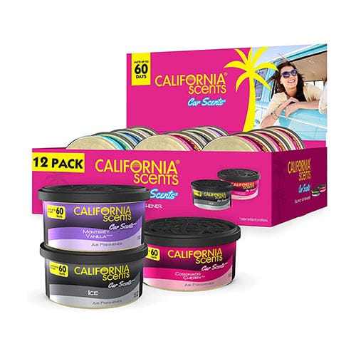 Geurpotjes California Scents - Mix - Doos 12 stuks - Voordeelpack