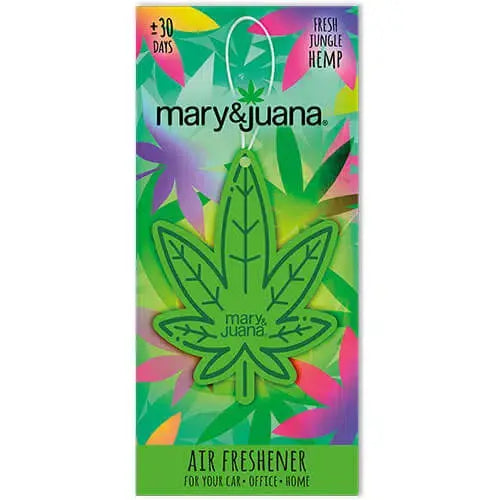 Geurhanger Mary & Juana – Fresh Jungle Hemp autogeurtje – Green