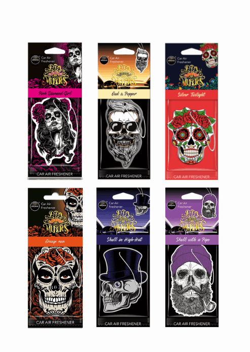 Aroma Car - Dia De los Muertes - 6 stuks - Voordeelpack