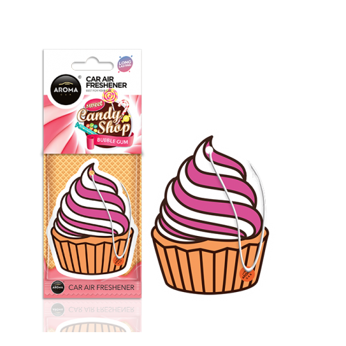 Aroma Car - Sweets - Pink Cupcake - Bubblegum