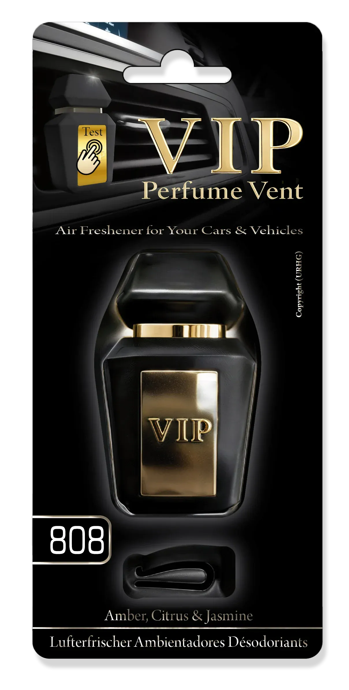 Vent Clip VIP Caribi Fresh - Perfume Vent - 808