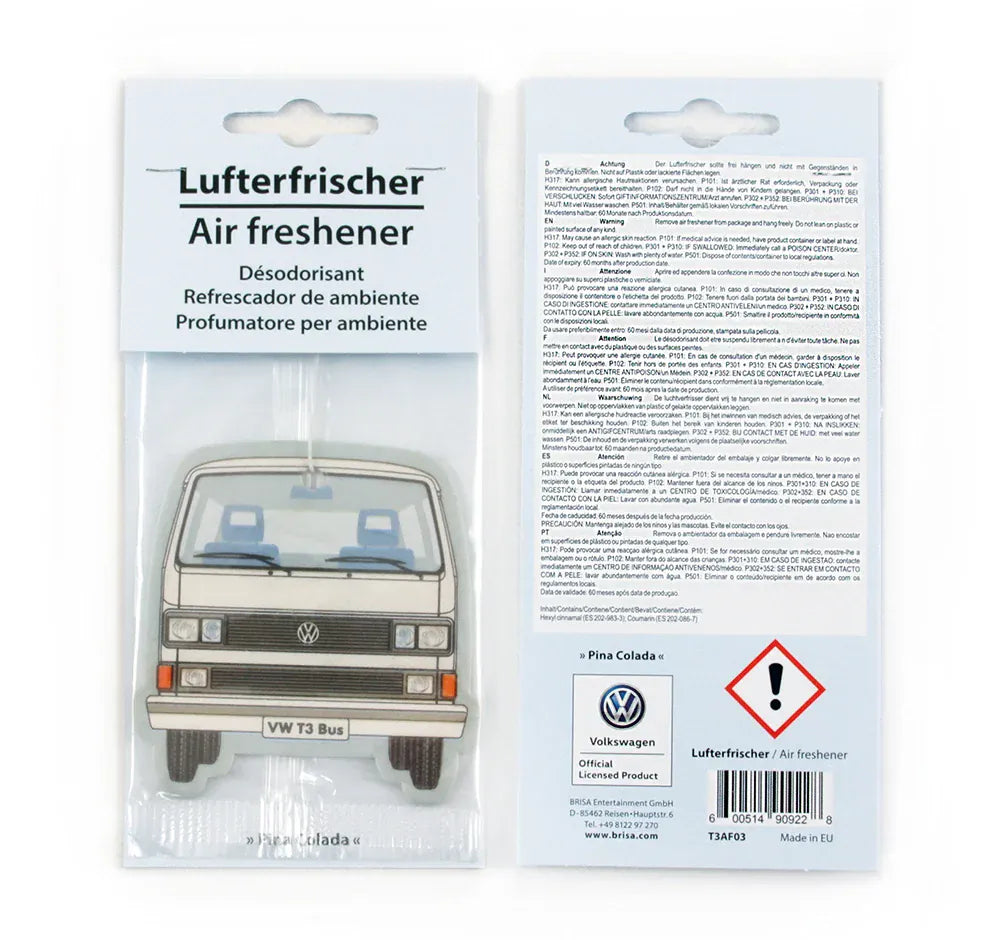 Geurhanger Volkswagen T3 bus air freshener - Pina Colada