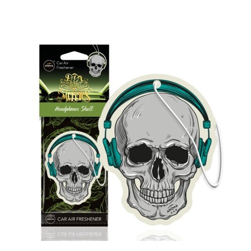 Aroma Car - Dia De Los Muertos - Headphones Skull - Auto-Geurtjes.nl